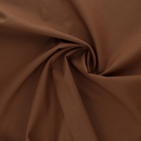 Tissu Coton Uni Cacao