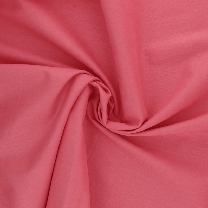 Tissu Coton Uni Rose Fluo 