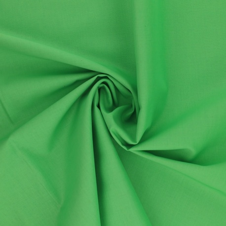Tissu Coton Uni Vert 