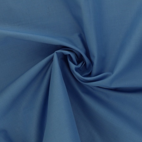 Tissu Coton Uni Bleu Roi 