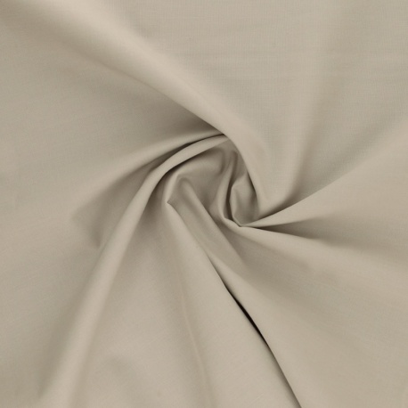 Tissu Coton Uni Beige