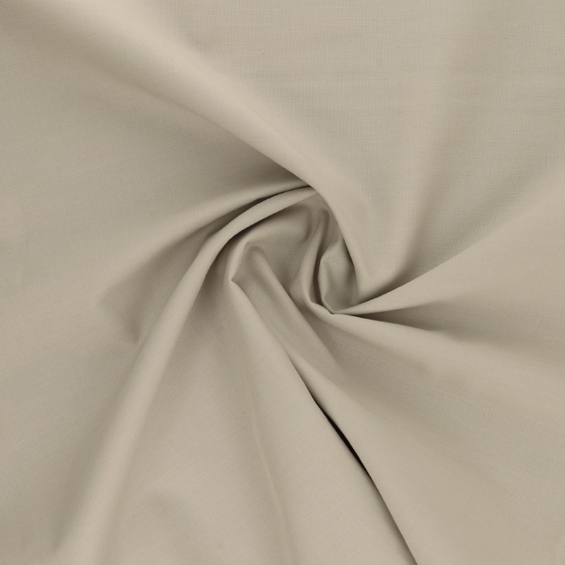 Tissu Coton Uni Beige
