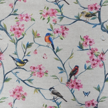Tissu Lorien Loneta Enduit Floral 
