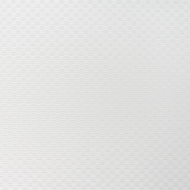 Tissu Jacquard Chess Waterproof Blanc 