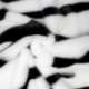 Tissu Fausse Fourrure Zebra Ras Noir