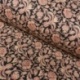 Tissu Blockprint Imprimé Tampons Mains Matelassé Double Face Fleur Multi