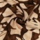 Tissu Viscose Imprimé Jeanne Marron Clair