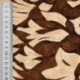 Tissu Viscose Imprimé Jeanne Marron Clair