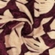 Tissu Viscose Imprimé Jeanne Bordeaux 