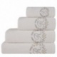 Linge de Toilette Brodé Joy Lettre Blanc