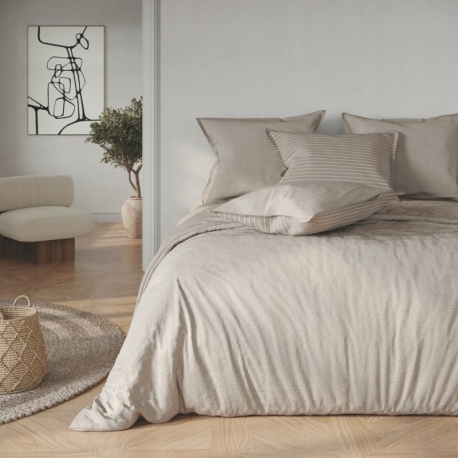 Linge de Lit Orion Taupe 57fils/cm²  