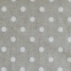 Tissu Enduit Max Pois Blanc Fond coloris Lin 