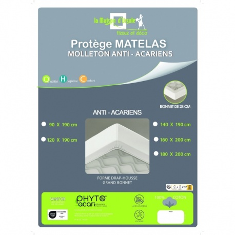 Drap Housse Epicea Anti-acariens Molleton