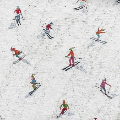Tissu Jacquard Chenillé Slalom 