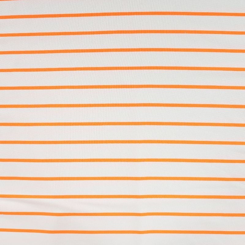 Tissu French Terry Neon Rayure Orange