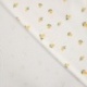 Tissu Jersey de Coton Côtelé Ecru Citron 