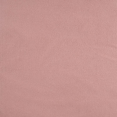 Tissu Polaire Double Face Rose Poudre 