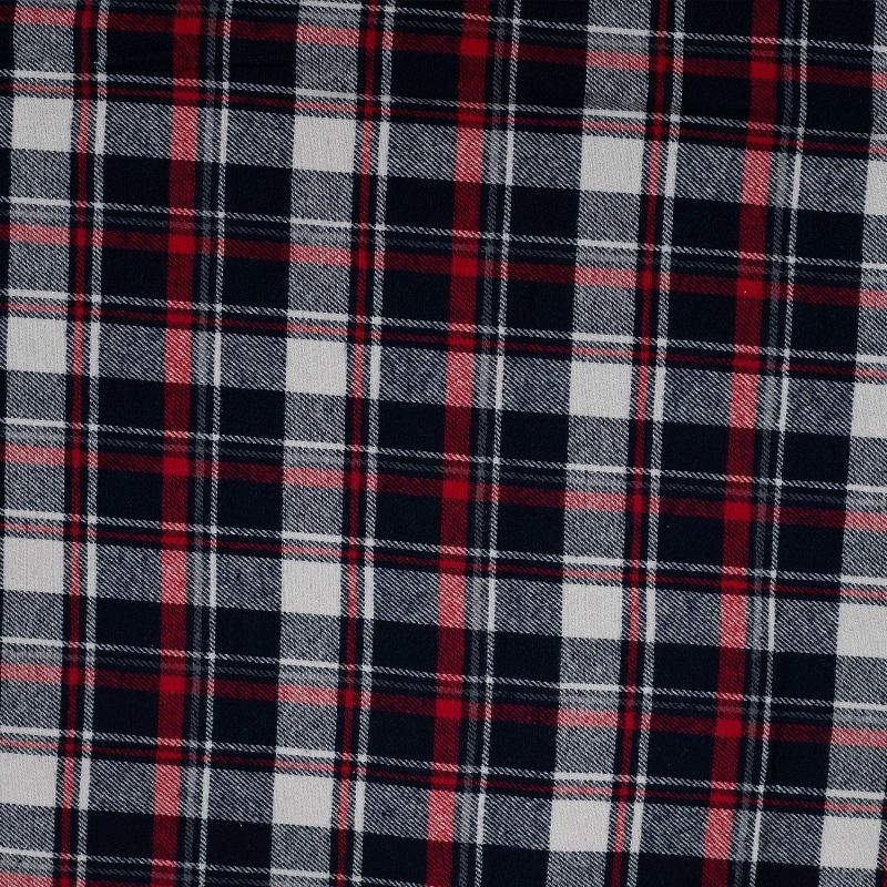Tissu Flanelle Imprimé Carreaux Rouge
