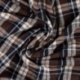 Tissu Flanelle Imprimé Carreaux Marron 