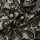 Tissu Serge de Viscose Imprimé Noir 