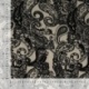 Tissu Serge de Viscose Imprimé Noir 