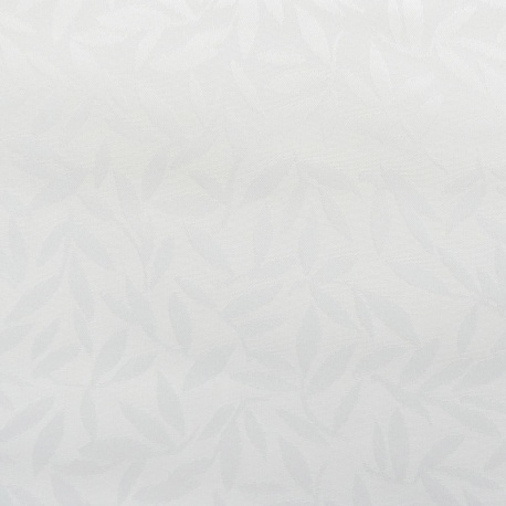Tissu Laurea Jacquard Enduit Blanc 