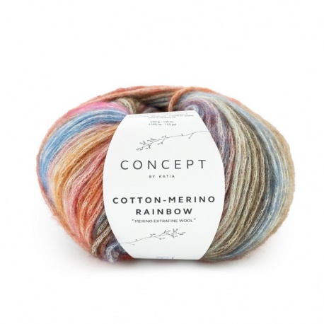 Pelote Katia Cotton Merino Rainbow