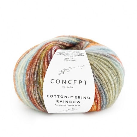 Pelote Katia Cotton Merino Rainbow