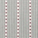 Tissu Demi Natte  Cozy Imprimé Vichy Coeur Ficelle 