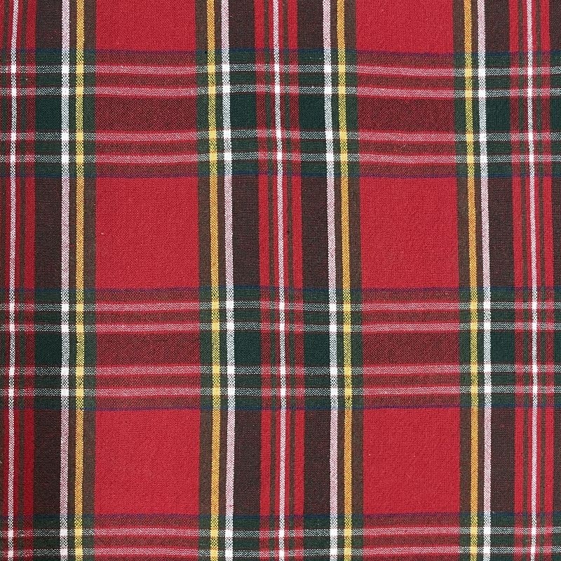 Tissu Ecossais Tartan Rouge Vert 
