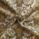 Tissu Jacquard Paisley Ocre 