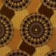 Tissu Coton Esprit Wax Baobab Glitter Marron Or 