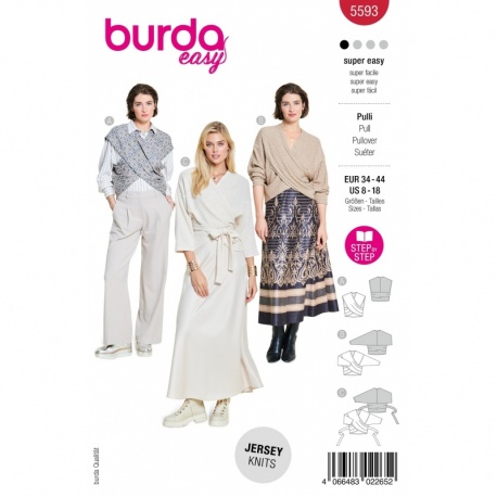 Patron Burda Easy 5593 Pull 34-44