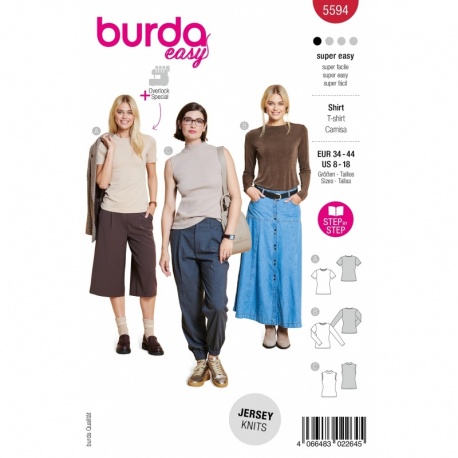 Patron Burda Easy 5594 Top 34-44 