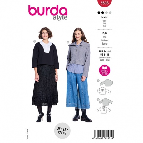 Patron Burda Style 5608 Pull 34-44 