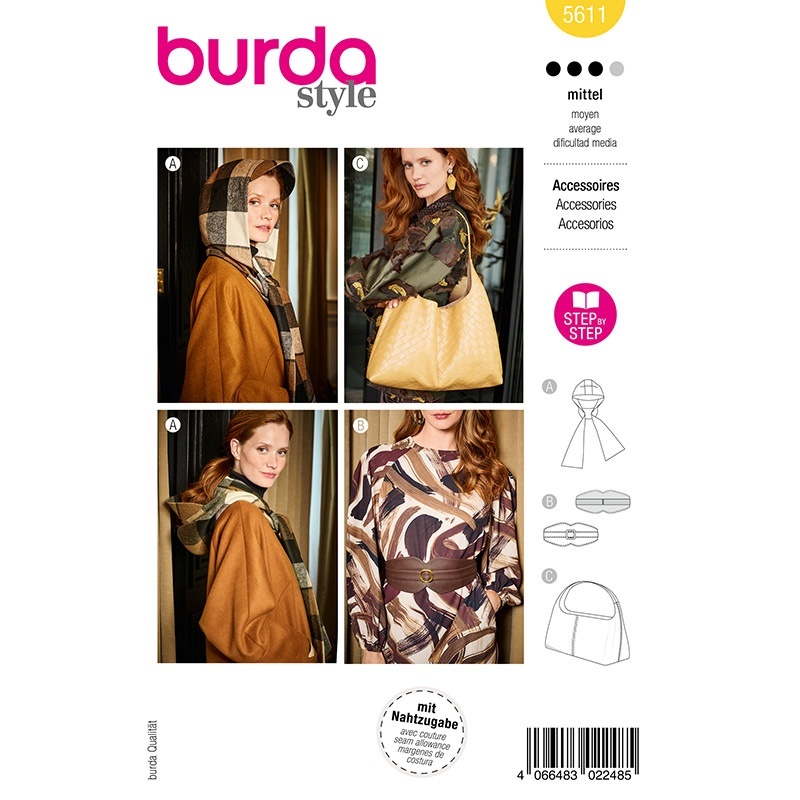 Patron Burda Style Sac Et Echarpe 