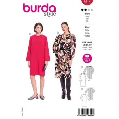 Patron Burda Style 5614 Robe 36-48