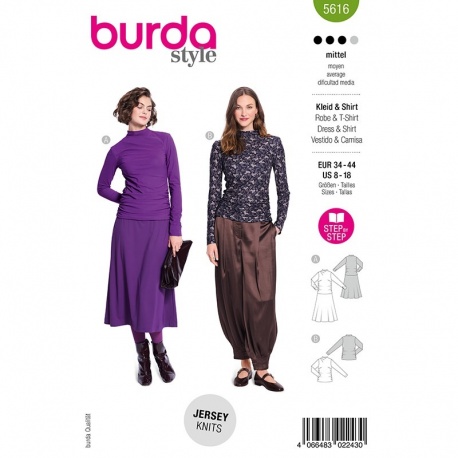 Patron Burda Style 5616 Robe 34-44