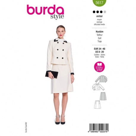 Patron Burda Style 5617 Tailleur 34-46