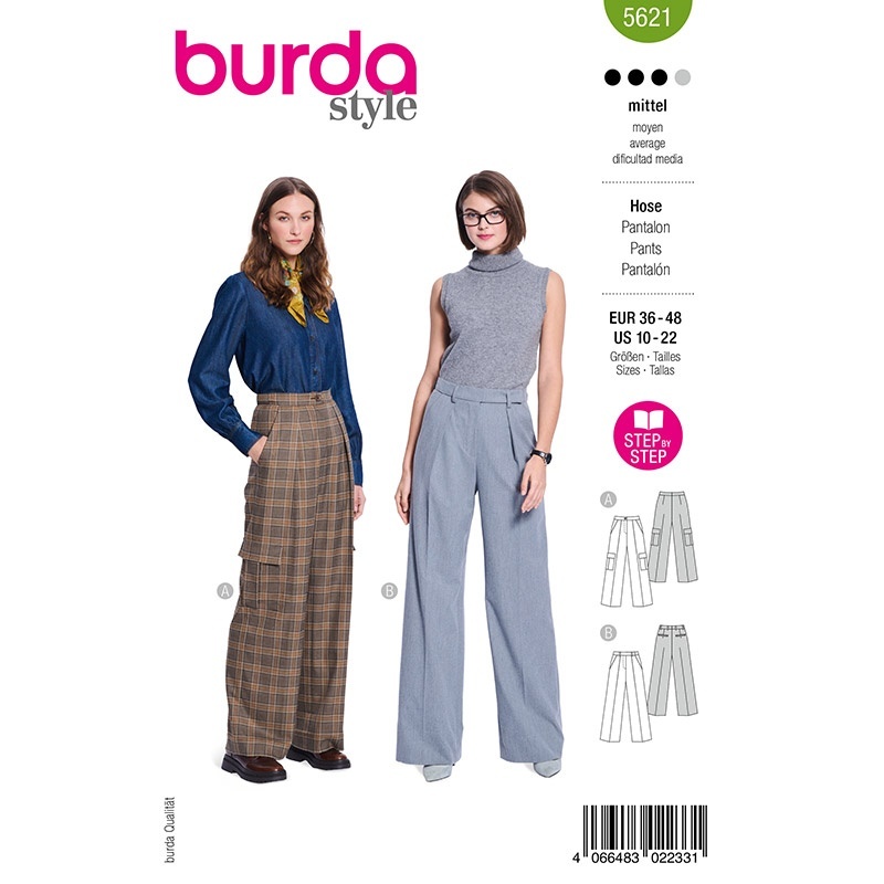 Patron Burda Style 5621 Pantalon 36-48 