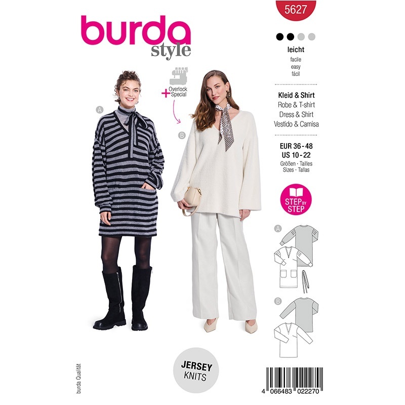 Patron Burda Style 5627 Pull 36-48 