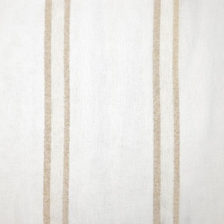 Tissu Etamine Rayée Marty Beige