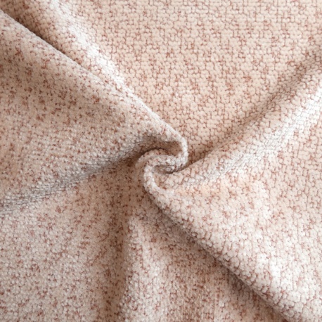 Tissu Isolia Bouclette Obscurcissant Thermique Nude 