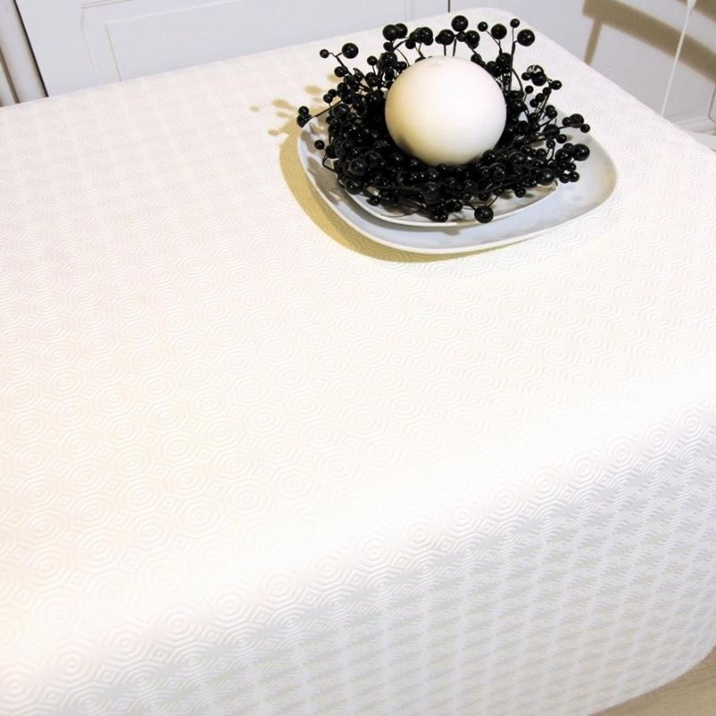Tissu Protège Table Support Jersey Blanc