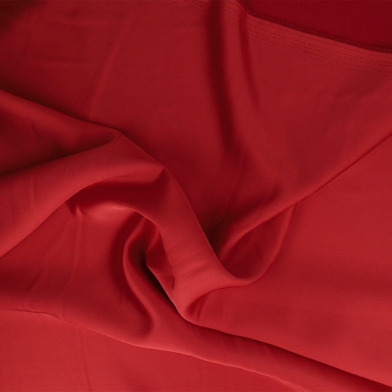 Tissu Satin Duchesse Rouge 