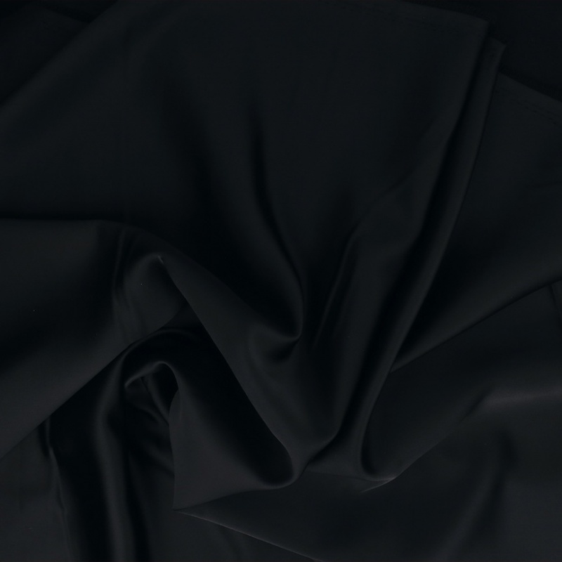 Tissu Satin Duchesse Noir 