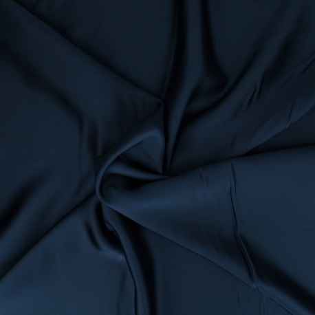Tissu Satin Duchesse Marine 