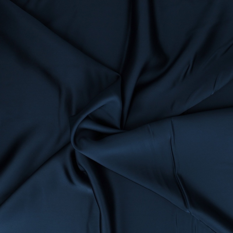 Tissu Satin Duchesse Marine 