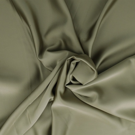 Tissu Satin Duchesse Vert Olive