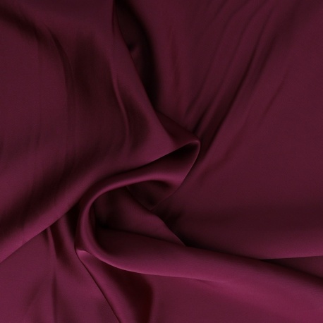 Tissu Satin Duchesse Aubergine
